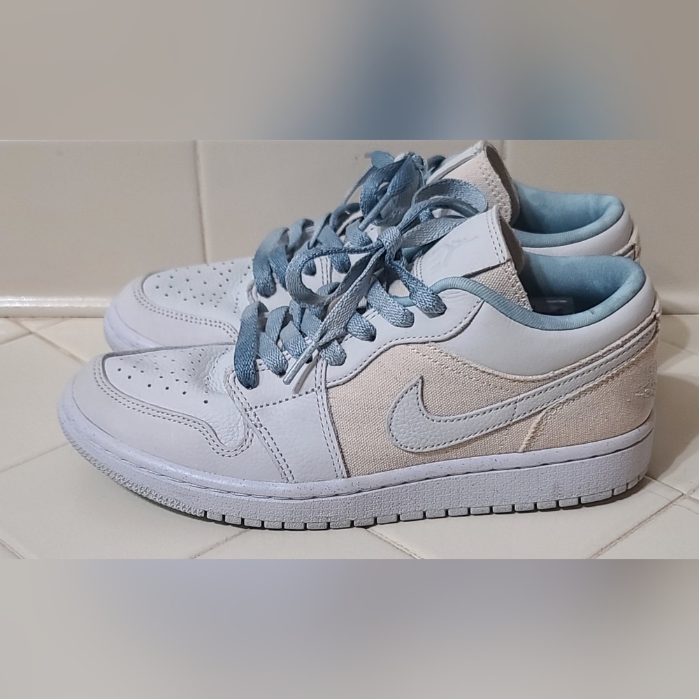 Jordan 1 Low SE Canvas Iris Whisper Sail Women's Size 7 - Picture 1 of 7
